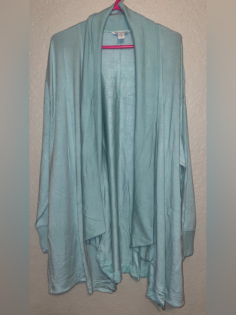 ATHLETA BLUE REEF PRANAYAMA RESTORE WRAP CARDIGAN SWEATER SIZE 2x 20/22 PLUS